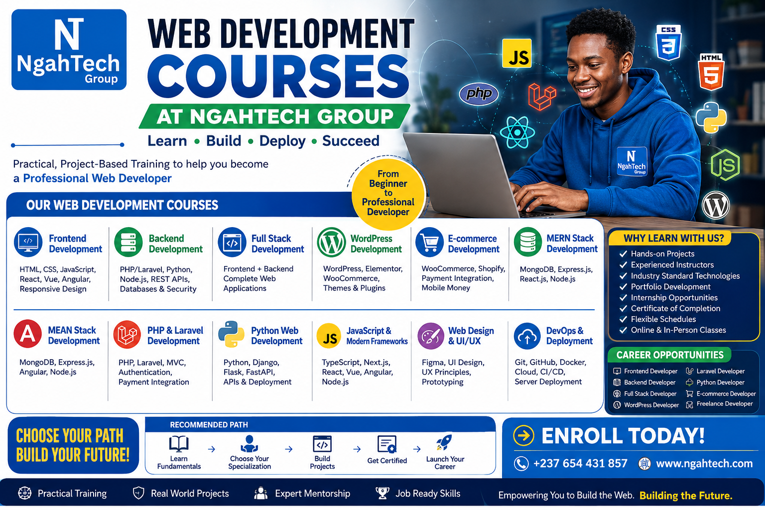 Web Development Courses in Cameroon at Ngahtech Group